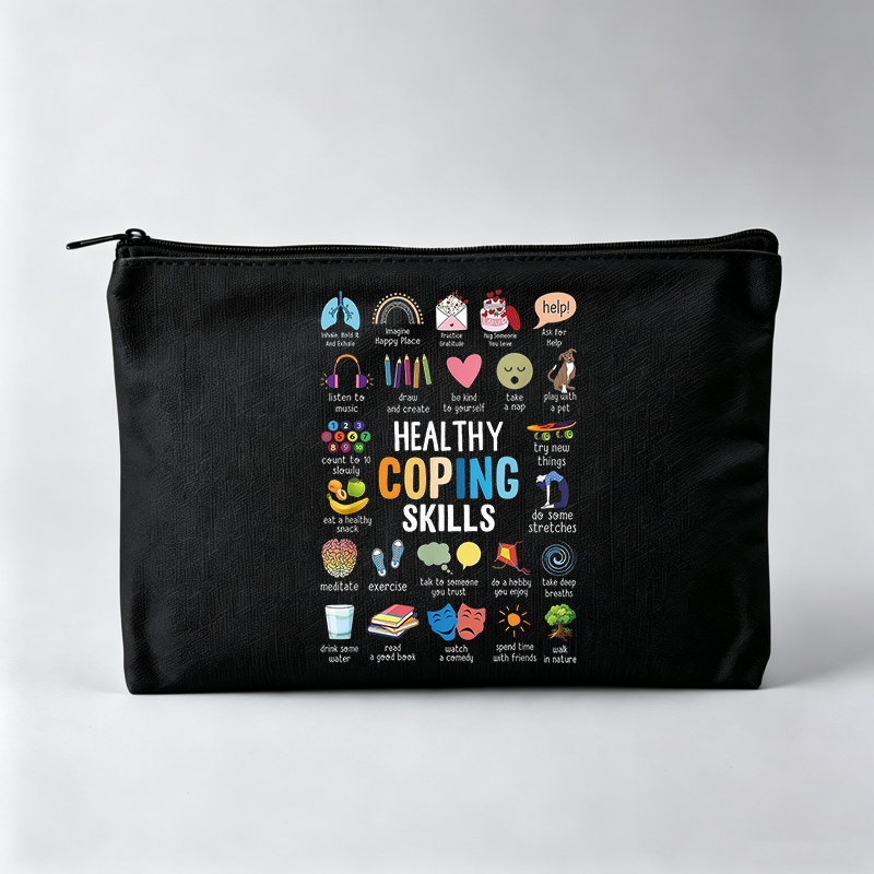 Kosmetiktasche mit Typografie- – Health Wellness Mental Health Bewertung und Preis