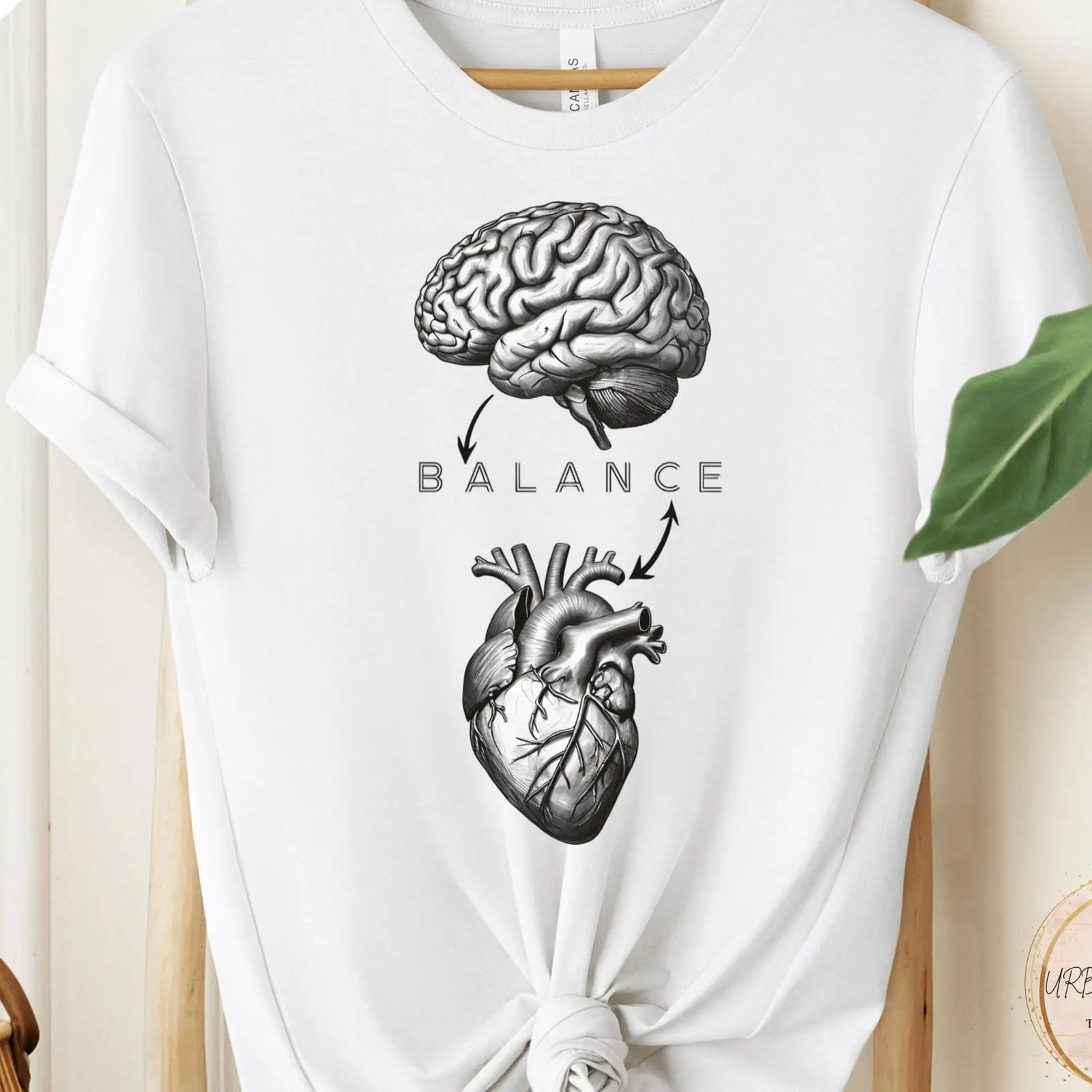 Brain Heart Balance T-Shirt, m – Health Wellness Mental Health Bewertung und Preis