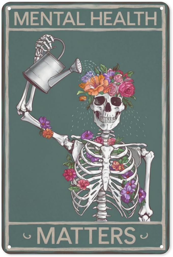 Gothic Wellness Blechschild 8x – Health Wellness Mental Health Bewertung und Preis